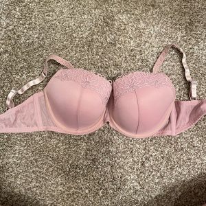 Affinitas Blush Mesh & Lace Bra